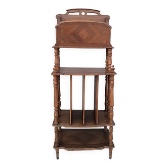 Walnut music cabinet