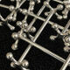 Christofle 12 holder knives balls model atomium very good condition ref CH10PC