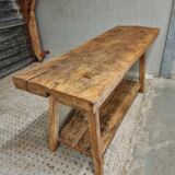Old workbench side table washbasin furniture 54 x 170 cm