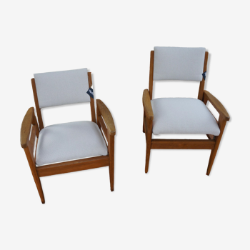 Pair of vintage armchairs polysièges