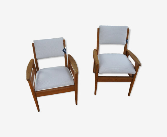 Paire de fauteuils vintage polysièges