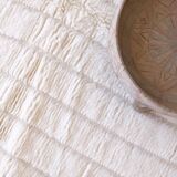 Tapis Blanc Beni Ouarain - 253 x 153 cm