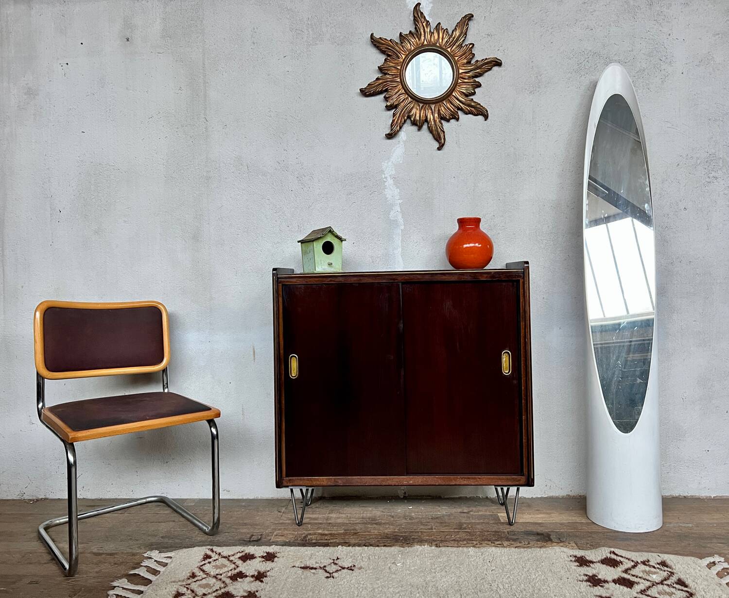 Vintage shoe cabinet