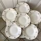 set of 6 hollow plates Digoin Sarreguemines small flowers 50s