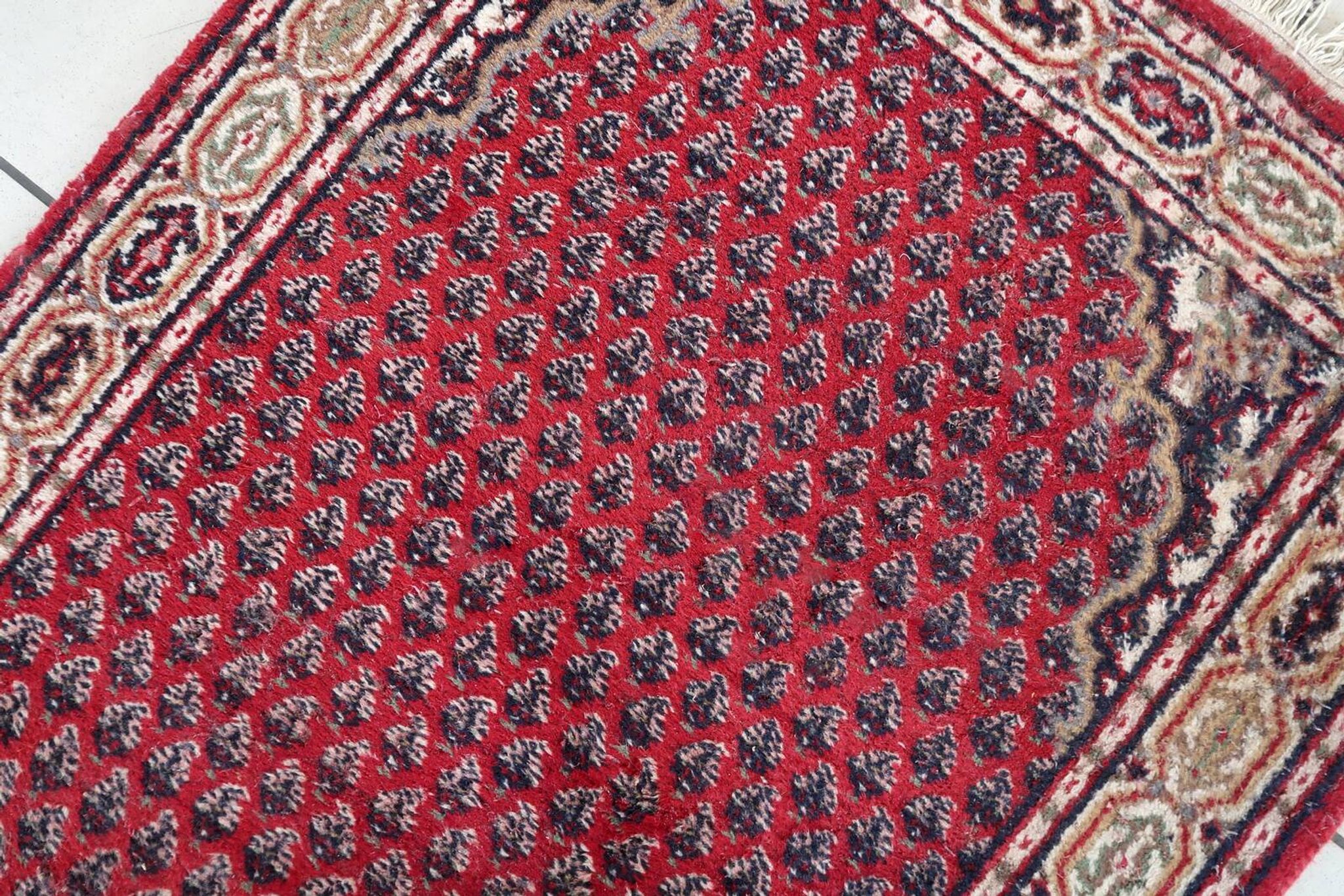 Tapis Vintage Seraband Indien Fait Main – 94 x 163 cm - 1C1032