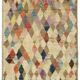 Handwoven Turkish Rustic 243 cm x 310 cm Multicolor Wool Carpet