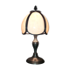 Tin lamp, stained glass, mushroom