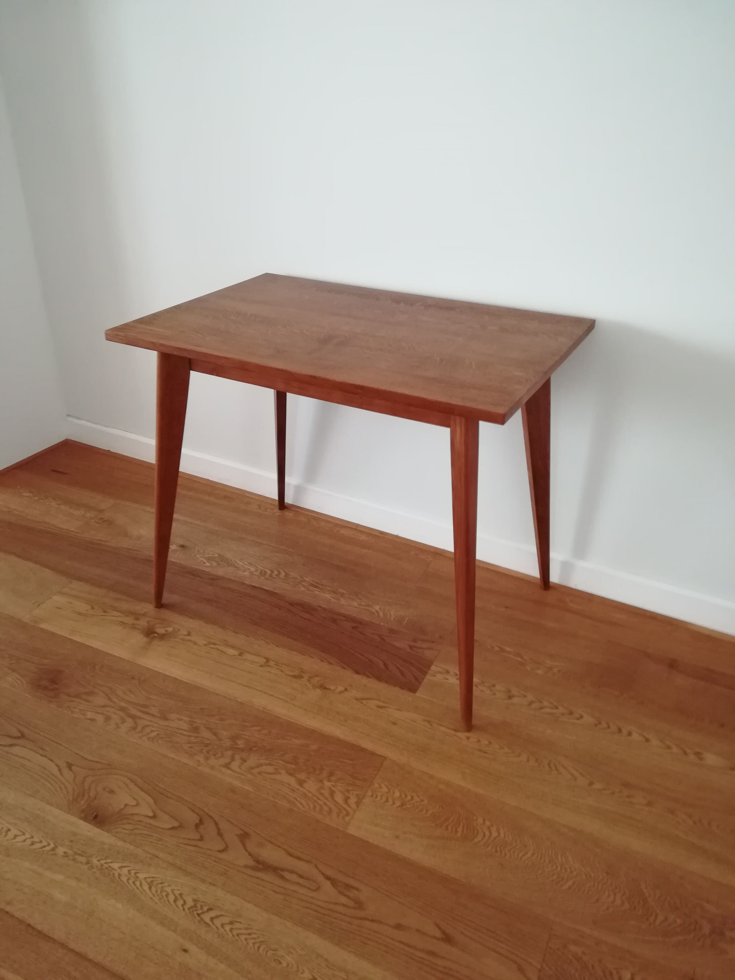 Solid oak side table