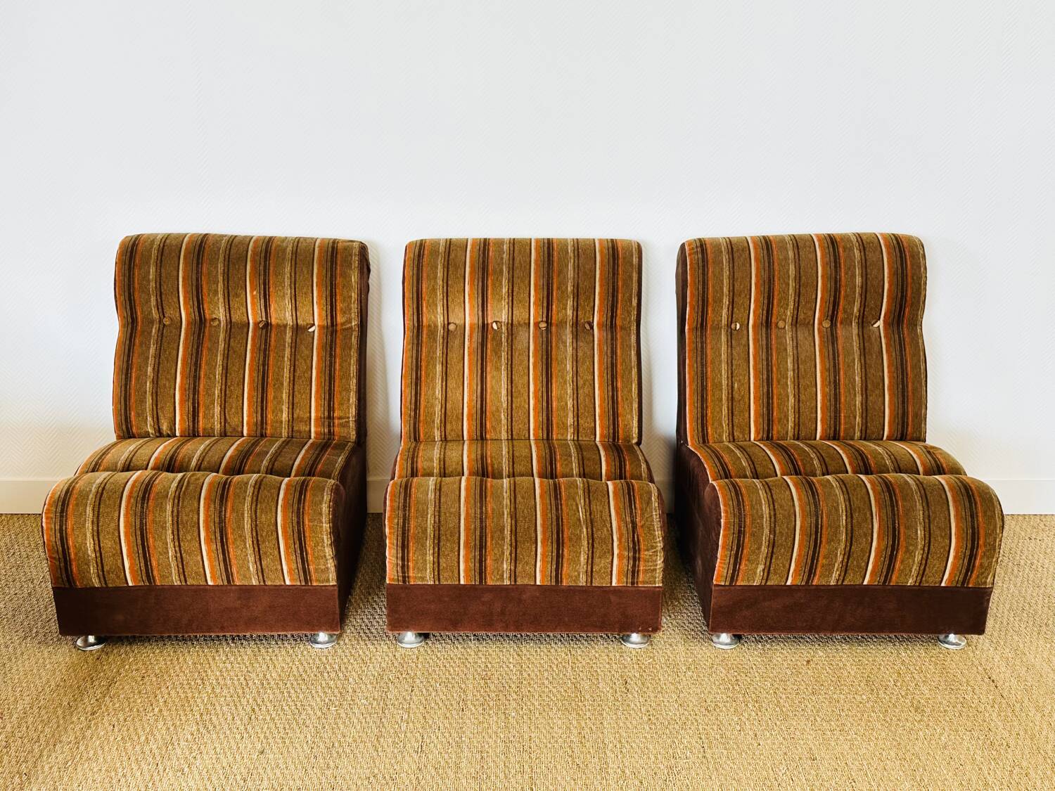 Vintage 1970s modular sofa set
