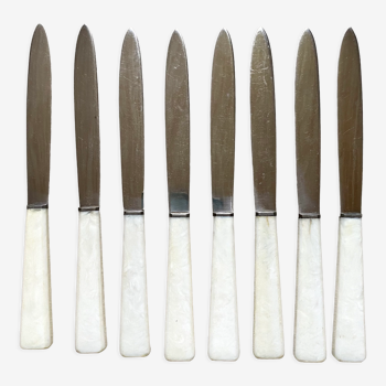 8 antique stainless knives