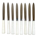 8 couteaux anciens inoxydables