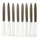 8 antique stainless knives