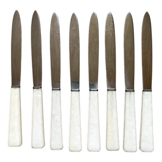 8 antique stainless knives