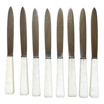 8 antique stainless knives