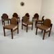 Lot de 8 chaises postmoderne THONET FLEX design Gerd Lange vintage 80 