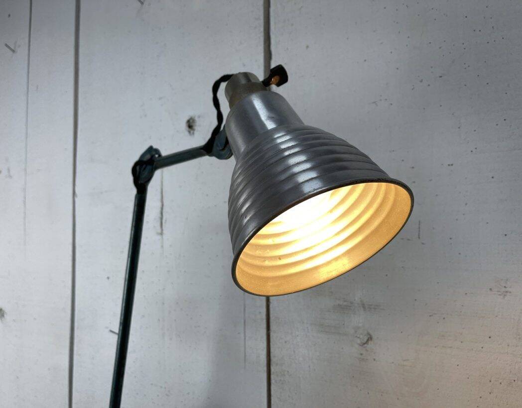 Vintage Gras Ravel lamp n°201 blue patina