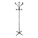 Parrot coat rack in chrome metal, 12 balls, vintage 1970.