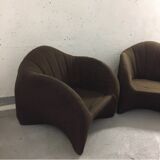 Pair of polyurethane armchairs 1970