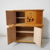 Buffet et table en bois pour poupée