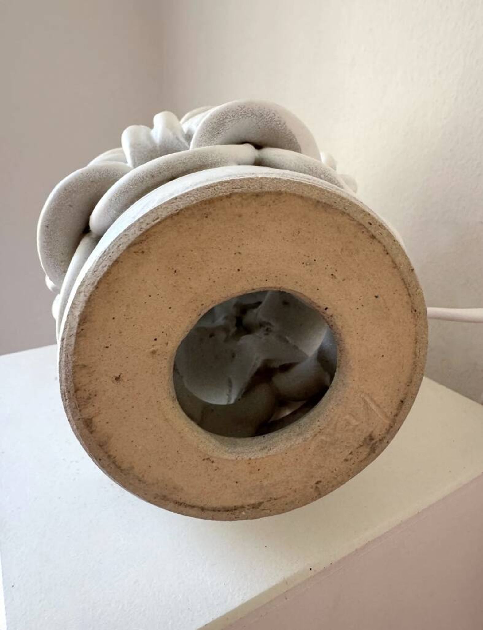 Lampe en céramique de poterie danoise, années 1960