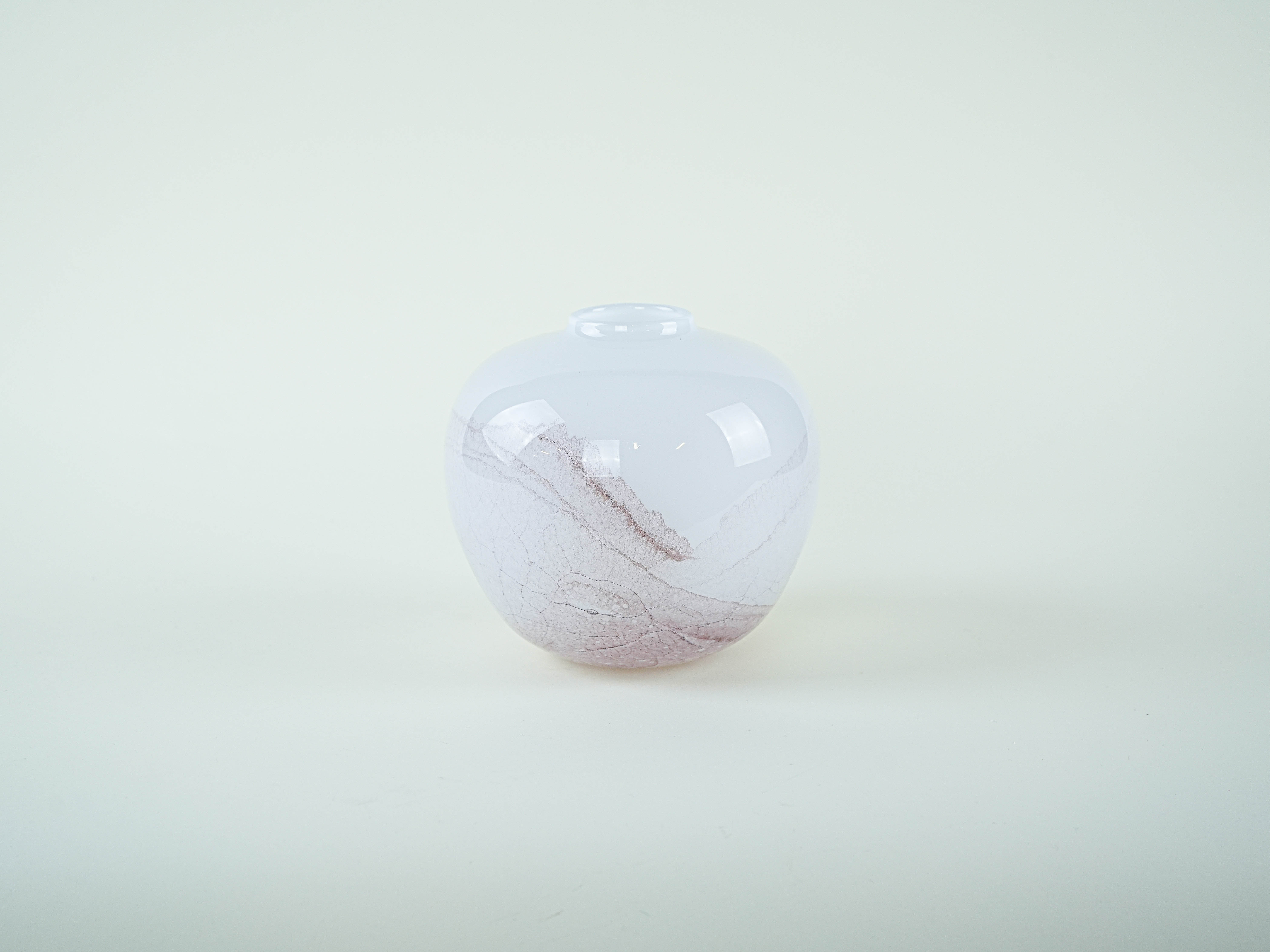 Glass vase, Danish design, 1970s, made in Denmark