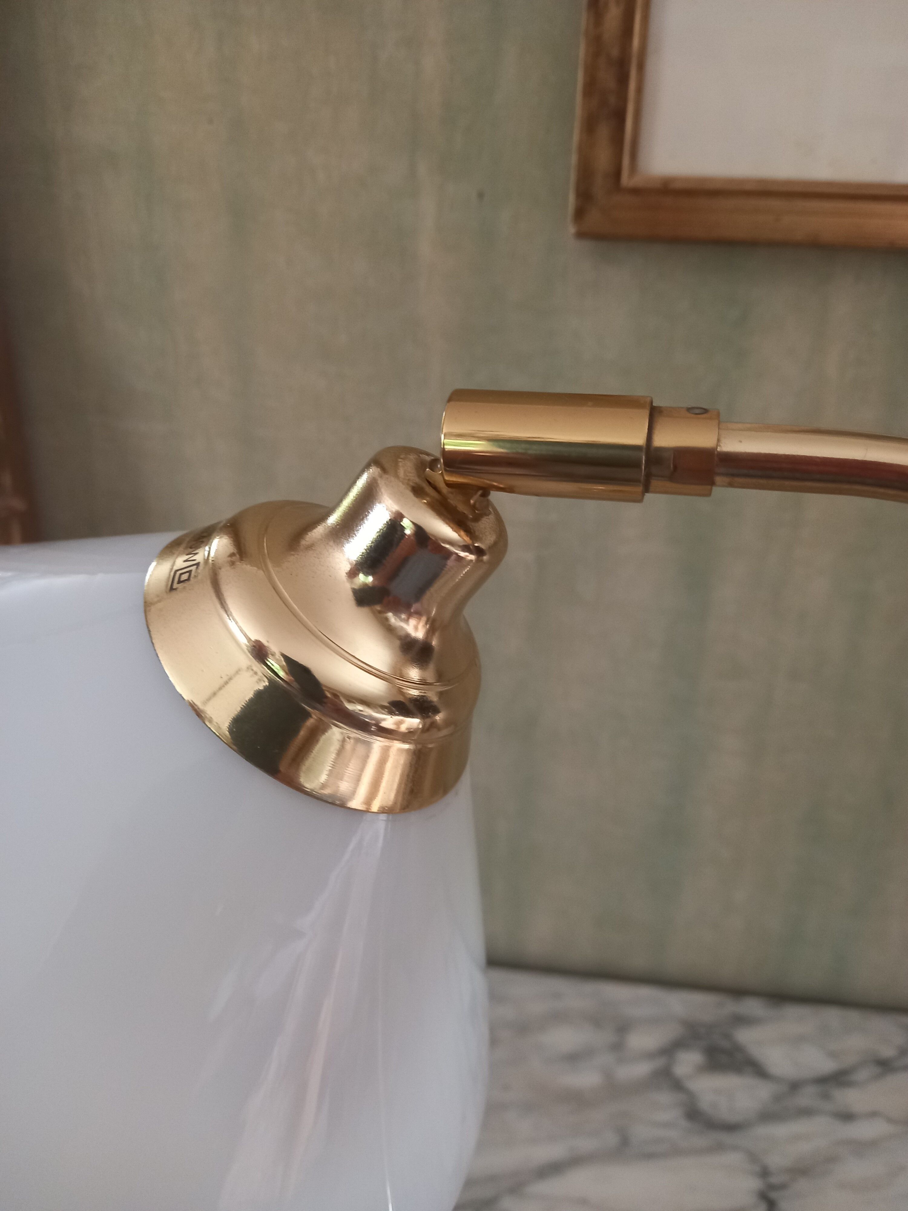 Lampe vintage opaline