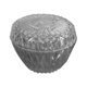 Sucrier rond couvercle verre ciselé Duralex