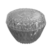 Round sweetener lid carved glass Duralex