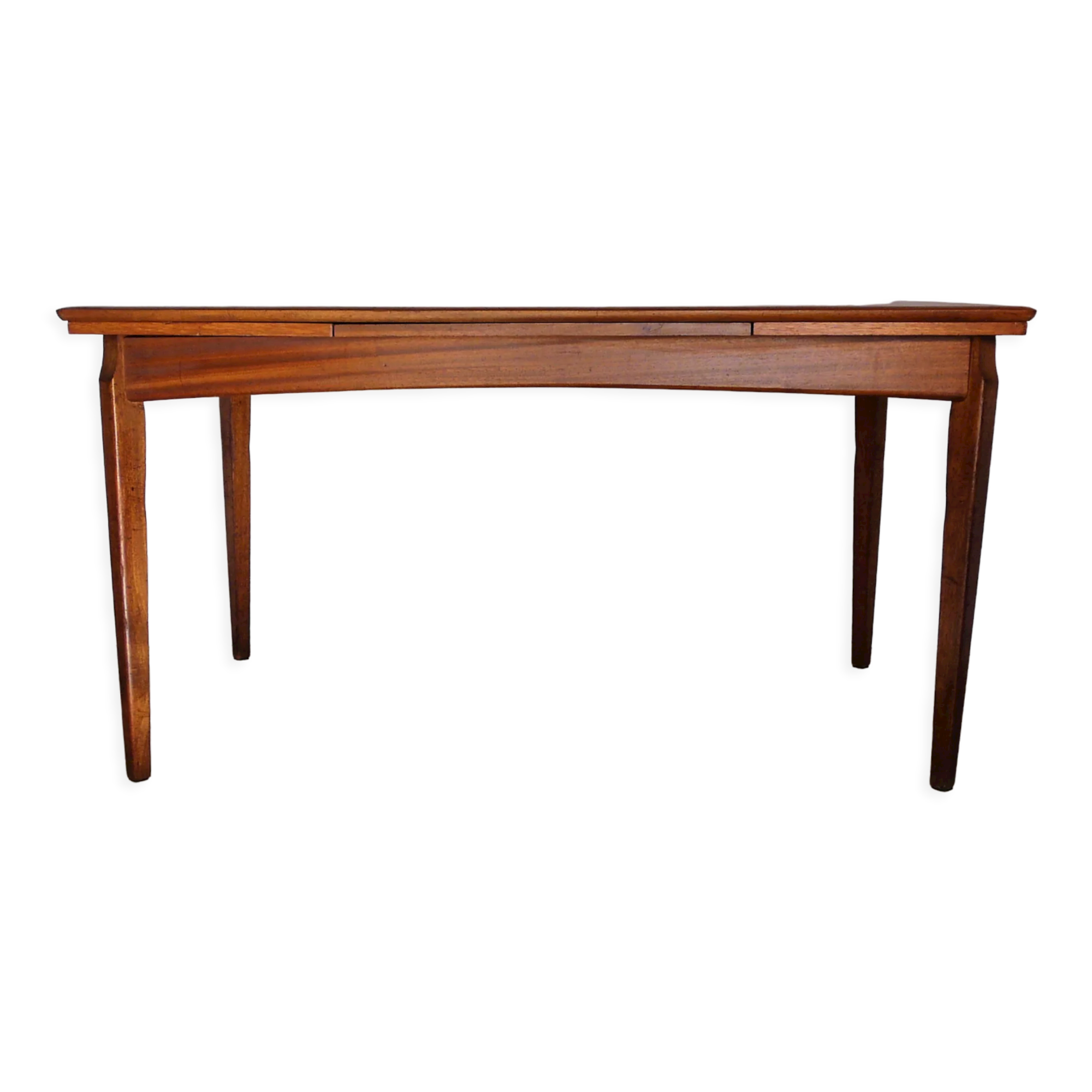 Scandinavian extendable rectangular teak table