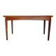 Scandinavian extendable rectangular teak table