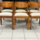 Set of 6 elm chairs from Regain vintage 1980.
