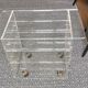 David Lange plexiglass TV stand for Marais International, 1970-80