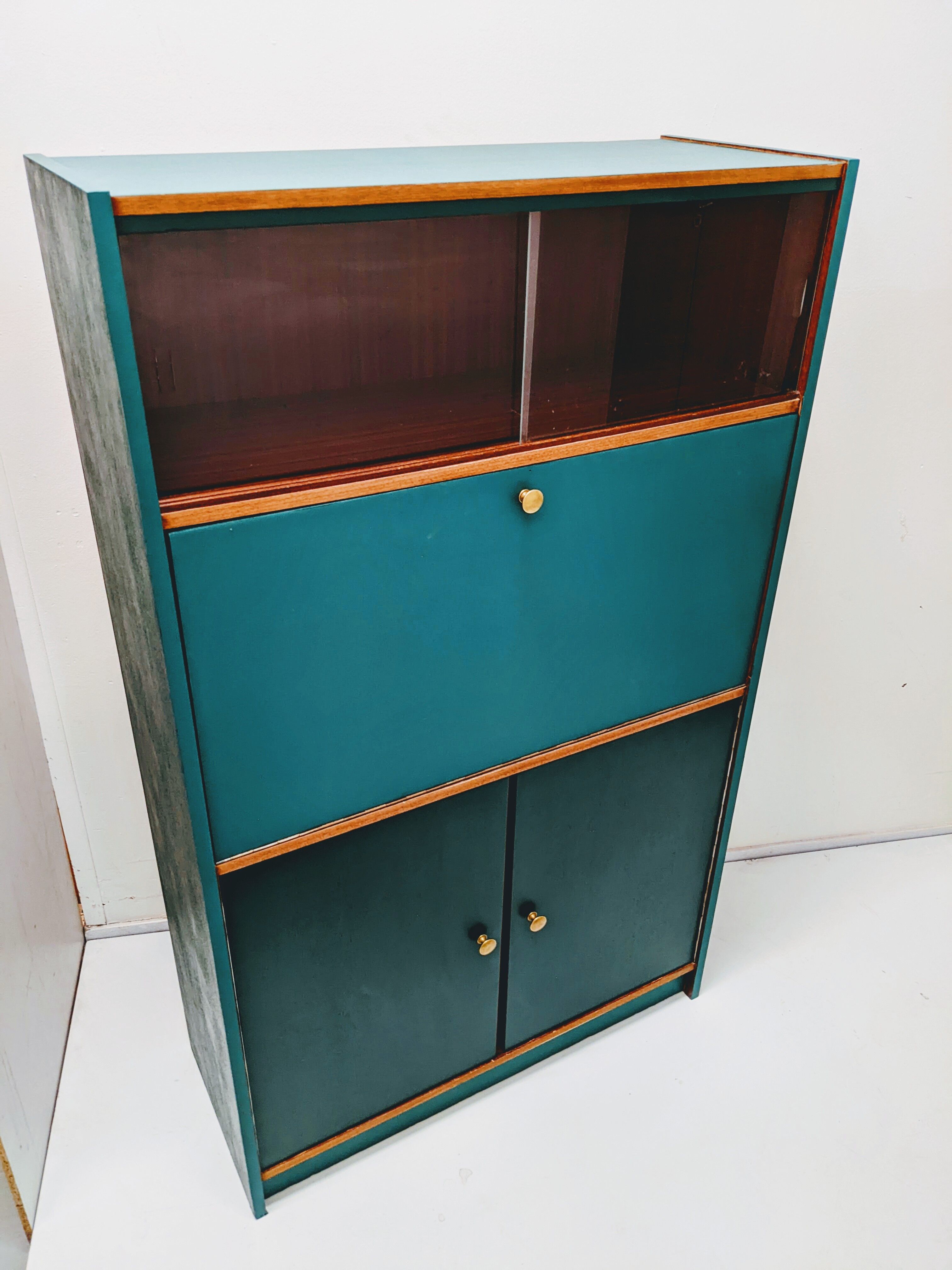 Vintage wooden secretary / showcase / office