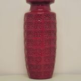 vintage red Prisma West Germany vase Scheurich