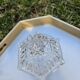 Cut crystal sugar bowl