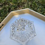 Sucrier en cristal taillé