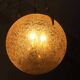 Doria Leuchten frosted glass and brass globe pendant light, 1970s