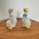Set of 2 geese salt shakers