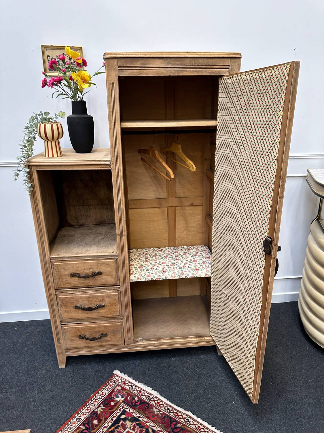 Asymmetrical art deco wardrobe