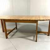 Karin Mobring grande table à manger à oreilles tombantes Ikea 1970-80