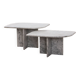 Ensemble de deux tables en marbre - Design italien, années 1980
