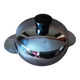 Vintage stainless steel sugar bowl