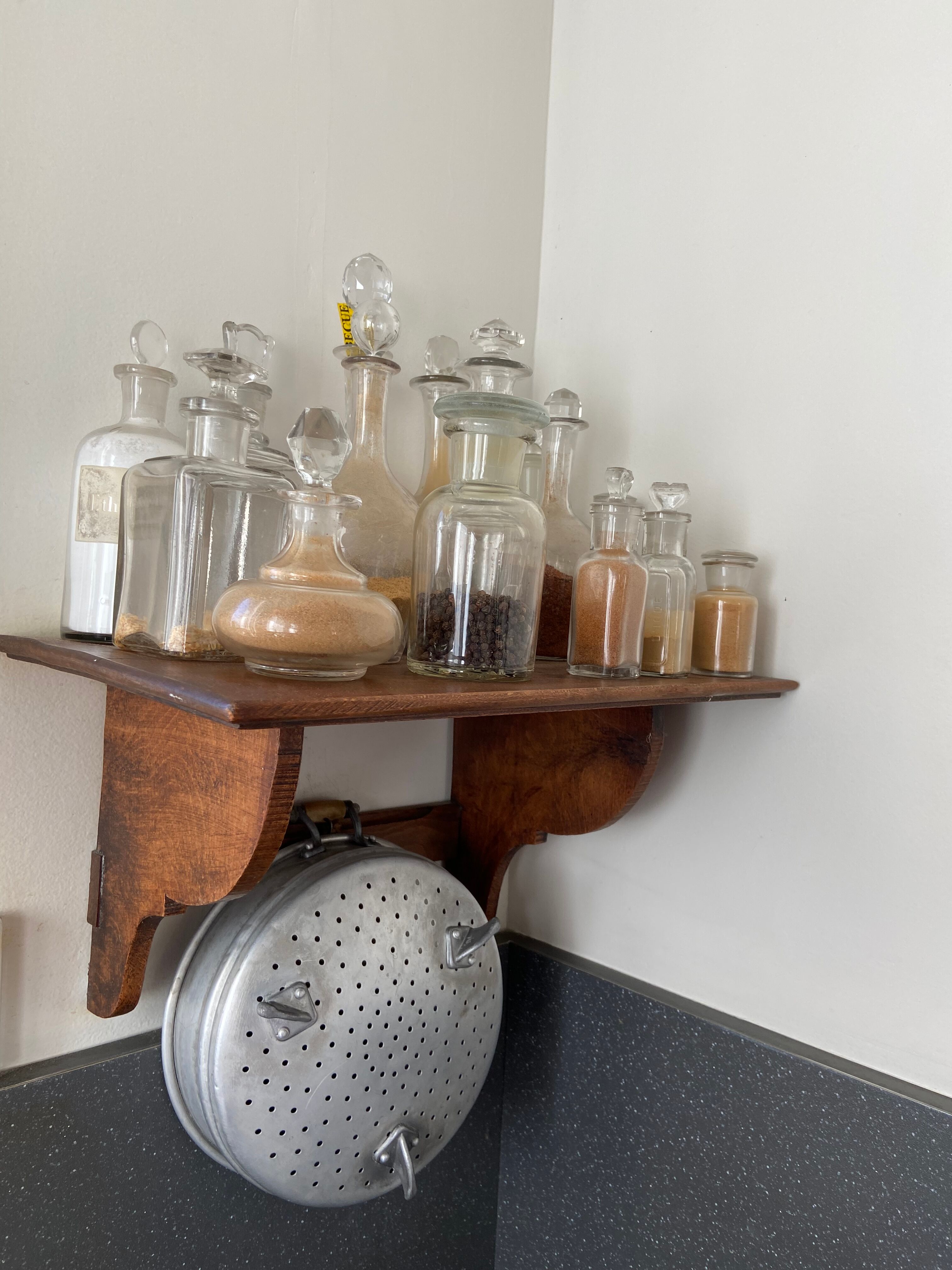 Antique wall shelf