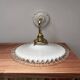 Opaline and white ceramic wall light