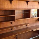 Unité Murale Vintage en Teck Nils Jonsson pour Troedes Bjärnum