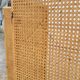 Vintage wicker claustra screen - 1950s