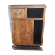 Chevet en bois / meuble d'appoint et marbre style art déco