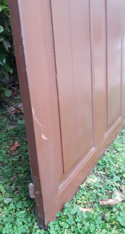 Porte vitrée H186,5xL98,5 de communication moulurée