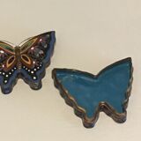 Enamelled brass butterfly box