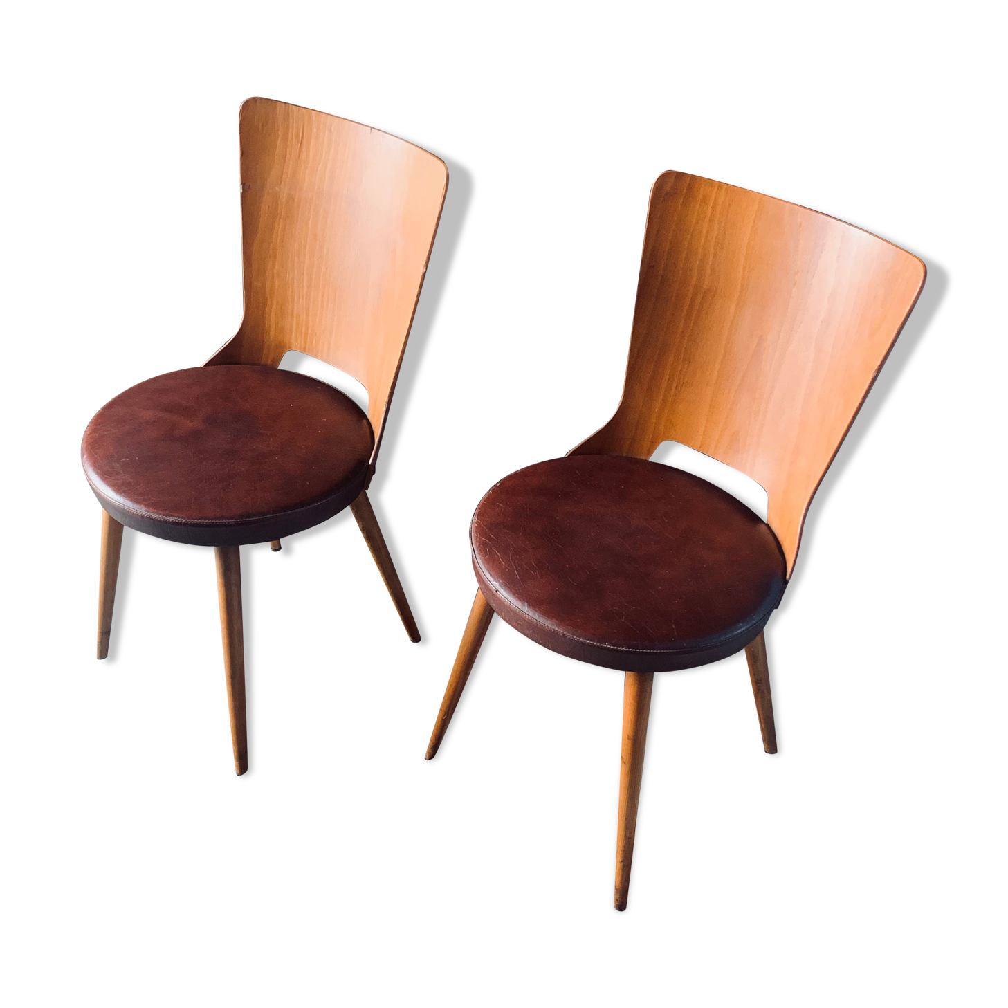Pair of chairs baumann model Dove 60s